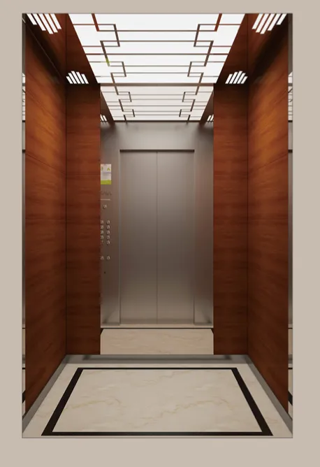 Professional engineer inspecting elevator control panel with digital display