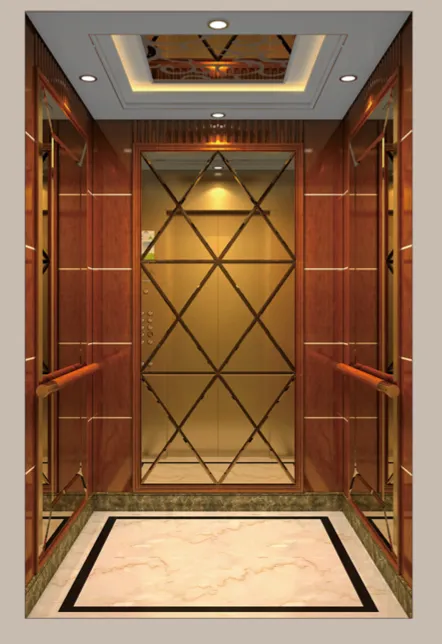lift price in bangladesh modern passenger elevator cabin interior with stainless steel finish
